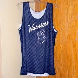 WARRIORS 👌🏾 #13 black/white "BADGER SPORT" double-sided sports jersey Size: L
